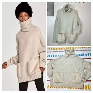 ZARA KNIT SWEATER 7% ALPACA